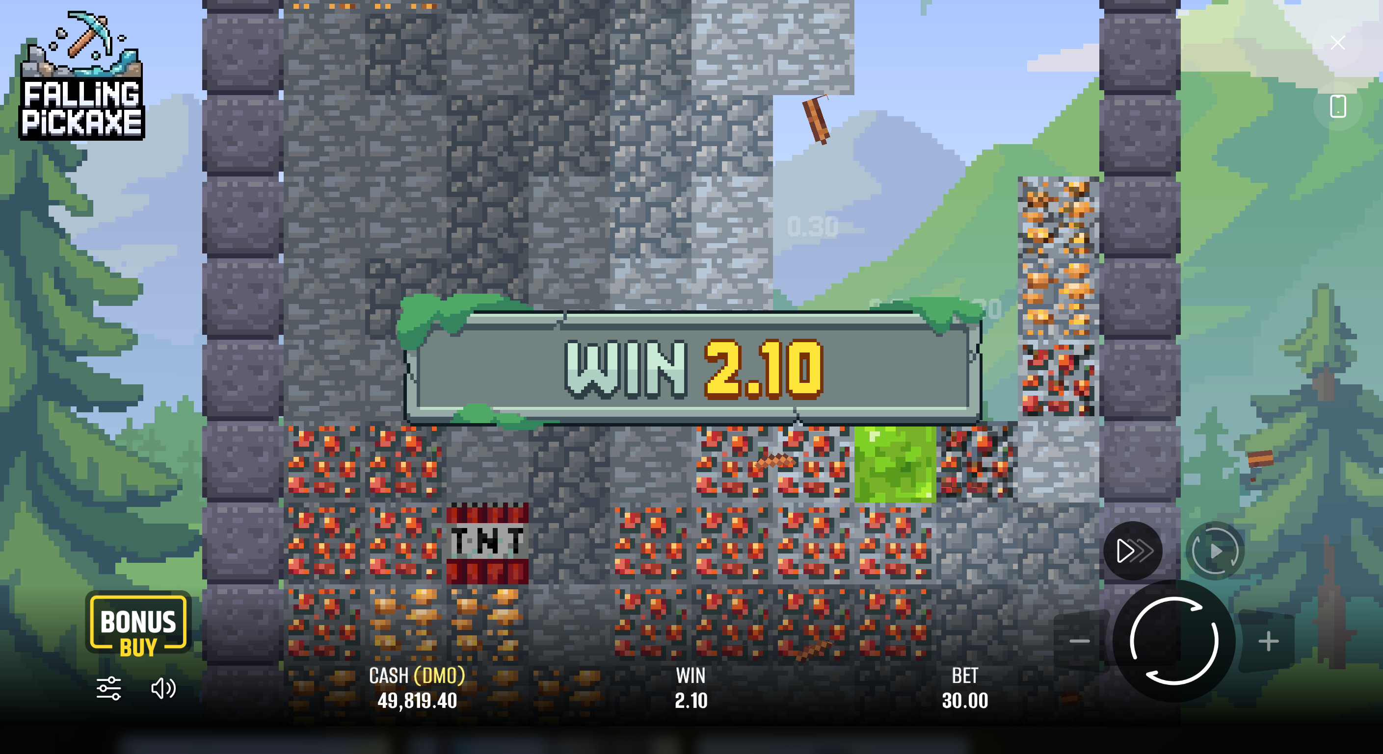 Перегляд гри Falling Pickaxe